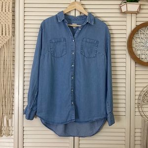 EUC Soft Denim Button Down by A New Day for Target